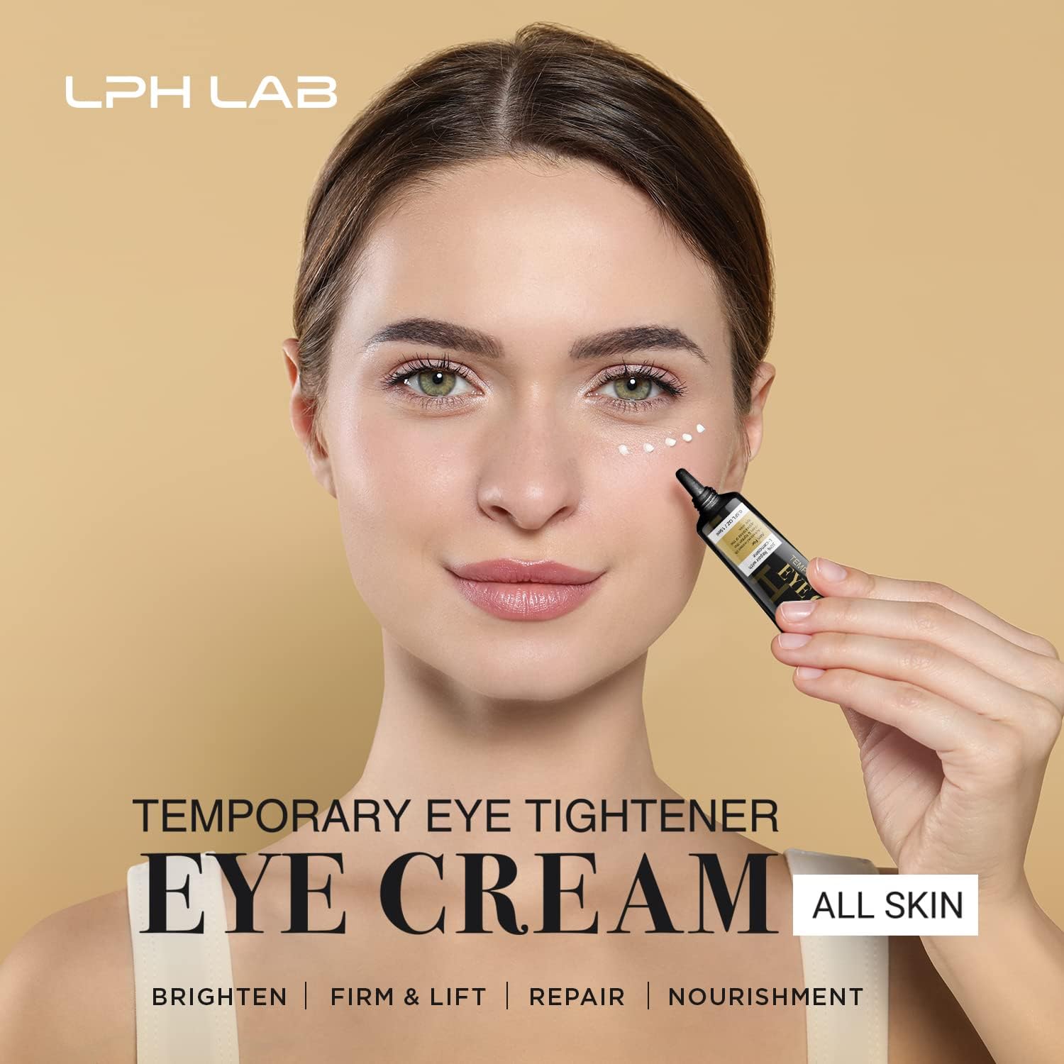 LPH LAB Temporary Eye Tightener Eye Cream, Instant Reduces Under-Eye Bags, Dark Circles&Puffiness, Anti Aging Fine Lines, Firm That Delicate Skin Under Your Eyes 0.5 oz 2 LPH LAB Temporary Eye Tightener Eye Cream, Instant Reduces Under-Eye Bags, Dark Circles&Puffiness, Anti Aging Fine Lines, Firm That Delicate Skin Under Your Eyes 0.5 oz - الصورة 2