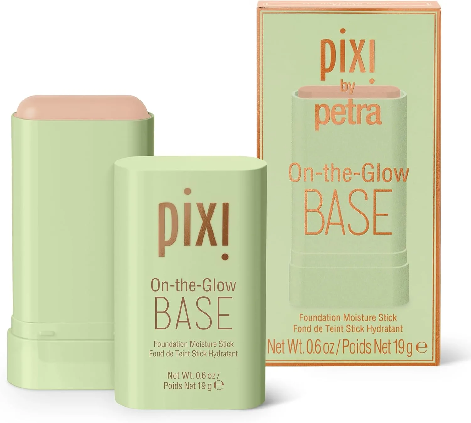 Pixi Beauty On-The-Glow Foundation | Color Moisturizing Stick Foundation, Nude: Neutral Light/Medium Tone | 19G