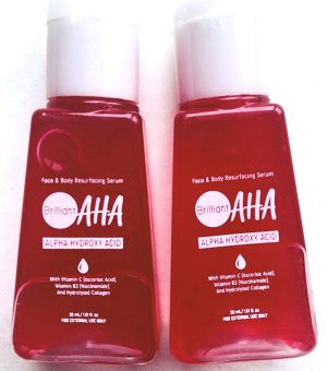 Brilliant Skin Essentials Face & Body Resurfacing AHA Serum, 2 Jars, 30ml Each