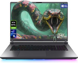 ASUS ROG Strix G18 Gaming Laptop, Intel Ultra 9-275HX, 32 GB DDR5 RAM, 4 TB PCIe SSD, 18" 2.5K (2560x1600) 240Hz Nebula Display, N-vidia G-Force RTX 5070Ti, 4-Zone RGB Keyboard, W11 Pro, Eclipse Gray