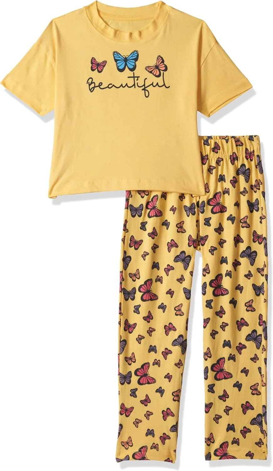 T2F Girls GLS-PJS-01 Pajama Set (pack of 2)