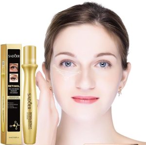 SADOER Retinol Bead Eye Massage Serum to Soften and Improve Dry, Rough Skin