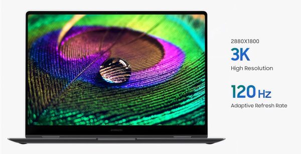 ⁦Samsung Galaxy Book4 Pro 360 2-in-1 Laptop, 16" 3K AMOLED Touchscreen, Intel Core Ultra 7 155H, 120Hz, 21H Battery, AI Power with Copilot, w/Pen (16GB RAM | 1TB PCIe SSD)⁩ - الصورة ⁦2⁩