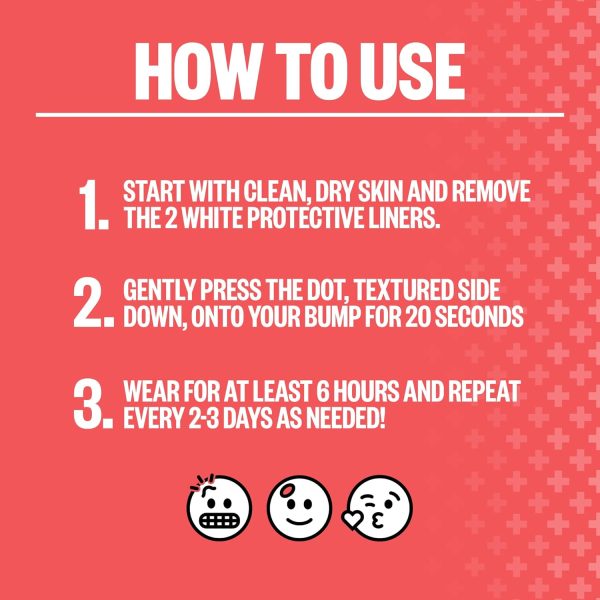 ⁦PEACE OUT Early Stage Acne Dots Helps Target Blemishes Below the Surface, Hydrocolloid Pimple Patches Minimize Bumps Before They Appear with Dissolving Microneedles, Salicylic Acid, 8 Count⁩ - الصورة ⁦6⁩