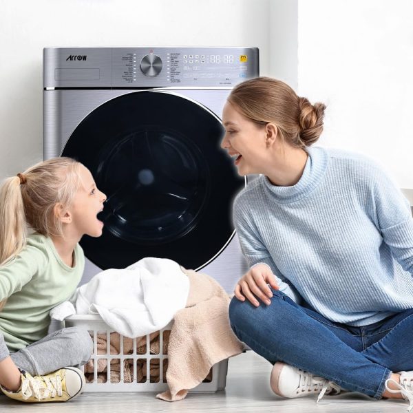 ⁦Arrow 10 kg Front Loading Washing Machine Washing with 6 kg Drying | Model No RO-10FWMS with 2 Years Warranty⁩ - الصورة ⁦5⁩
