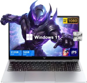 ACEMAGIC Laptop, 15.6" Business Student Laptop Computer, Intel Quad-Core Processor Windows 11 Laptop, 16GB DDR4 512GB SSD, Up to 2TB,180° Open Angle, Metal Shell, WiFi, USB3.2, Type C