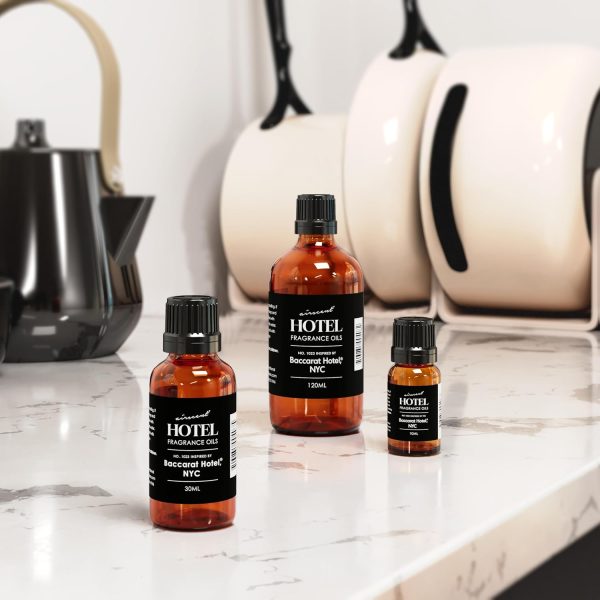 ⁦AirScent Hotel Diffuser Oil Inspired by The Baccarat Hotel Scent - Love Affair Fragrance Oil No. 1023 for Ultrasonic and Waterless Diffusers and Crafting - 10 mL, 0.34 fl oz Glass Bottle with Dropper⁩ - الصورة ⁦5⁩