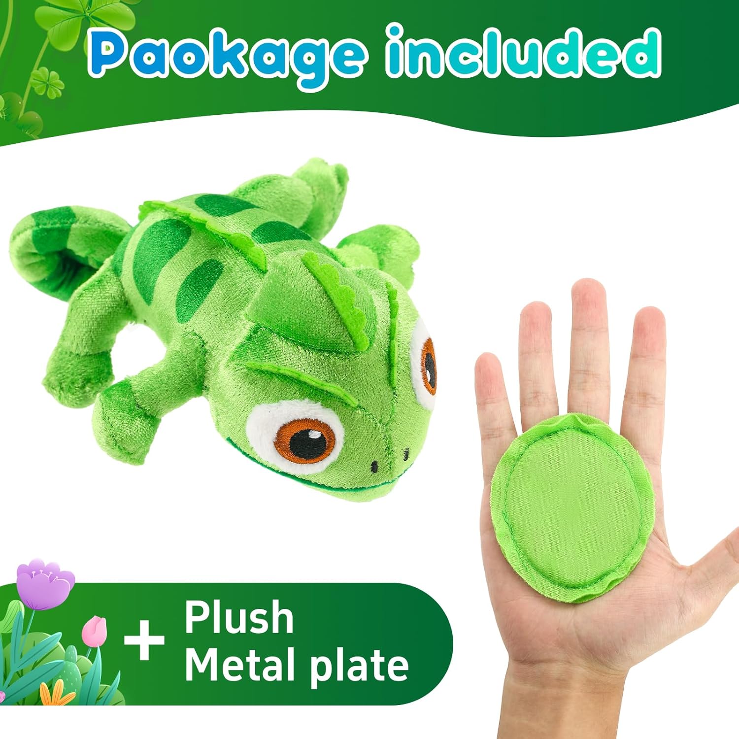 Chameleon Plush Dolls,Girls and Children Chameleon Shoulder Plush,Lizard Cosplay Props Merch Gifts for Women Adults Green 3 Chameleon Plush Dolls,Girls and Children Chameleon Shoulder Plush,Lizard Cosplay Props Merch Gifts for Women Adults Green - الصورة 3