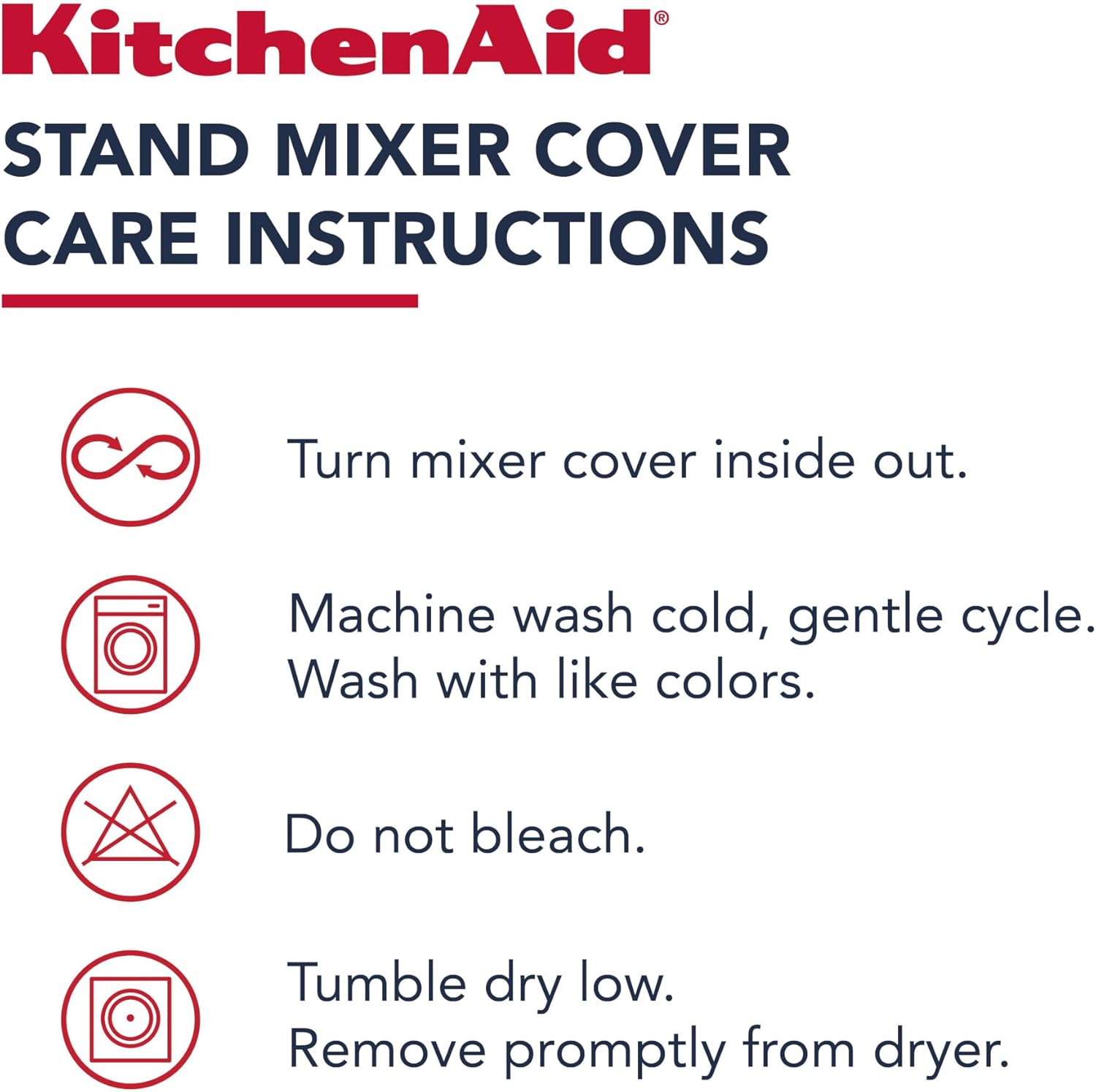 KitchenAid Fitted Tilt-Head Ticking Stripe Stand Mixer Cover with Storage Pocket, Quilted 100% Cotton, 14.4" x 18" x 10", Hibiscus Pink 6 KitchenAid Fitted Tilt-Head Ticking Stripe Stand Mixer Cover with Storage Pocket, Quilted 100% Cotton, 14.4" x 18" x 10", Hibiscus Pink - الصورة 6