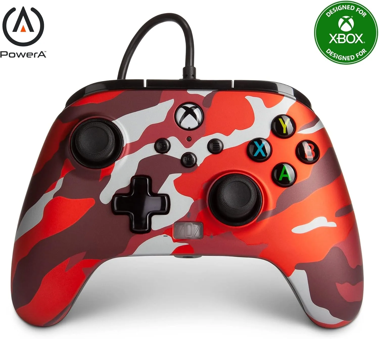 PowerA Xbox Series X Enhanced Wired Controller (Metallic Red Camo)