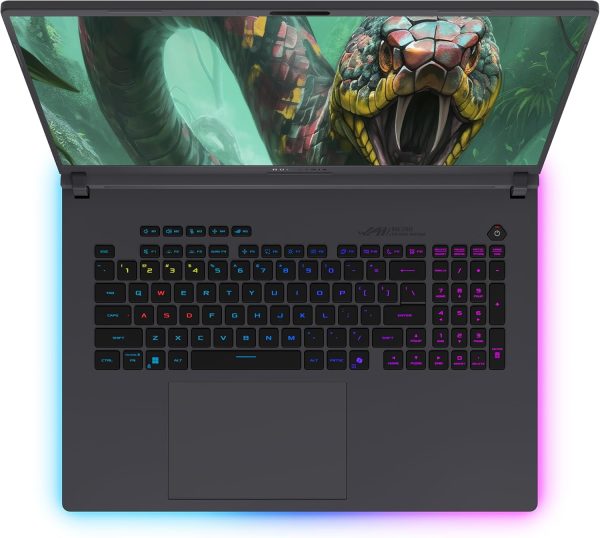 ⁦ASUS ROG Strix G18 Gaming Laptop, Intel Ultra 9-275HX, 32 GB DDR5 RAM, 4 TB PCIe SSD, 18" 2.5K (2560x1600) 240Hz Nebula Display, N-vidia G-Force RTX 5070Ti, 4-Zone RGB Keyboard, W11 Pro, Eclipse Gray⁩ - الصورة ⁦5⁩