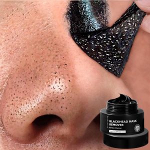JDLYEVER Bamboo Charcoal Blackhead Mask Shrinks Pores Deep Cleansing Helps to Extract Dirt & Oil, Blackhead Removal Peel-Off Design Easy to Apply Suitable for All Skin Types Refreshing Scent