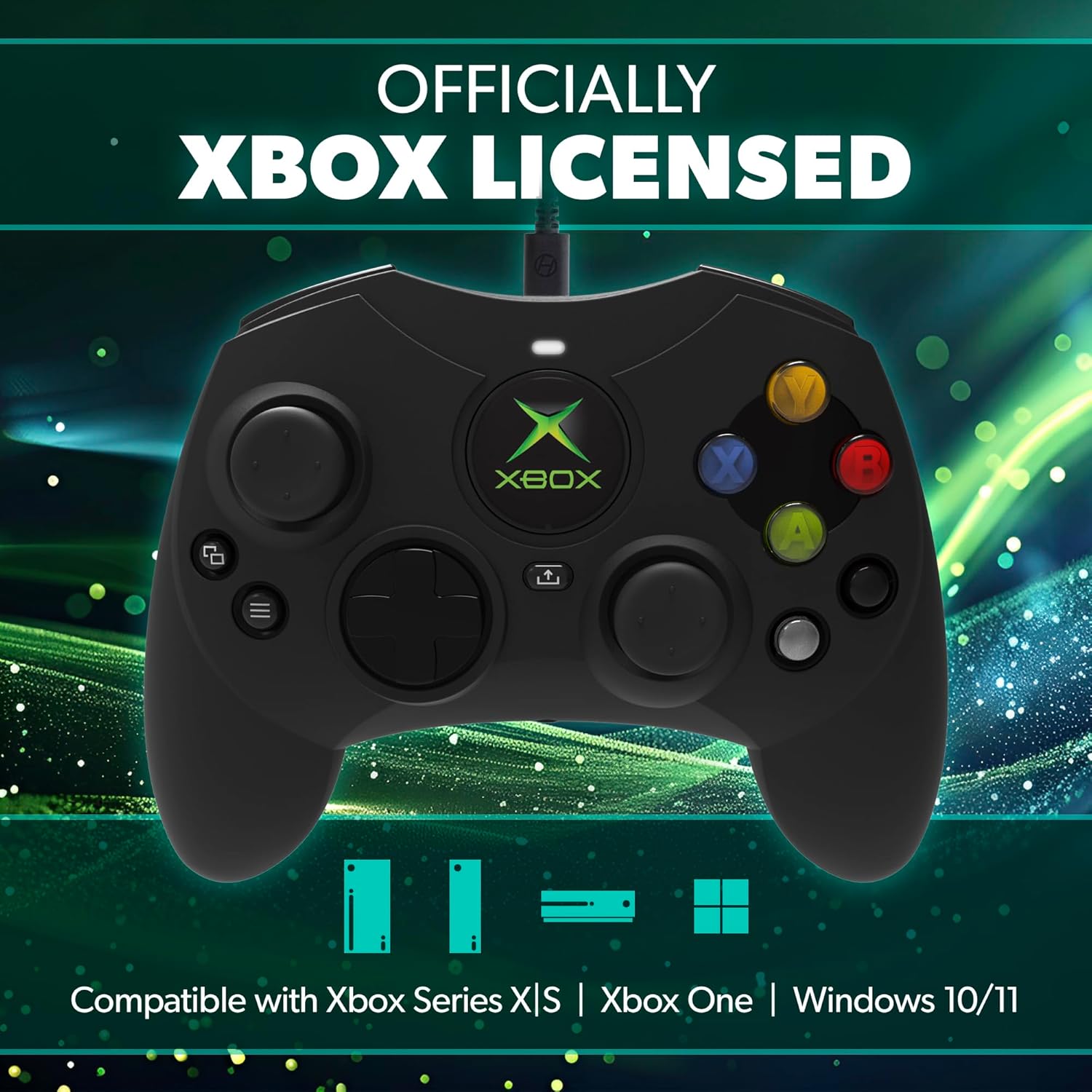 Hyperkin DuchesS Wired Controller - Black - Officially licensed S Controller replica for use with Xbox Series X|S, Xbox One, Windows 10|11, PC, Video Game Controller with Hall Effect Sticks, 3.5MM, 2 Hyperkin DuchesS Wired Controller - Black - Officially licensed S Controller replica for use with Xbox Series X|S, Xbox One, Windows 10|11, PC, Video Game Controller with Hall Effect Sticks, 3.5MM, - الصورة 2
