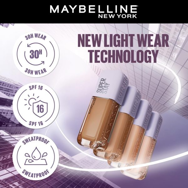 ⁦Maybelline New York Super Stay Lumi-Matte Liquid Foundation - 115, Up To 30H Long Wear, Water & Transfer Proof. SuperStay Lumi-Matte Liquid Foundation comes with Non-comedogenic & Vegan Formula | 35ml⁩ - الصورة ⁦3⁩