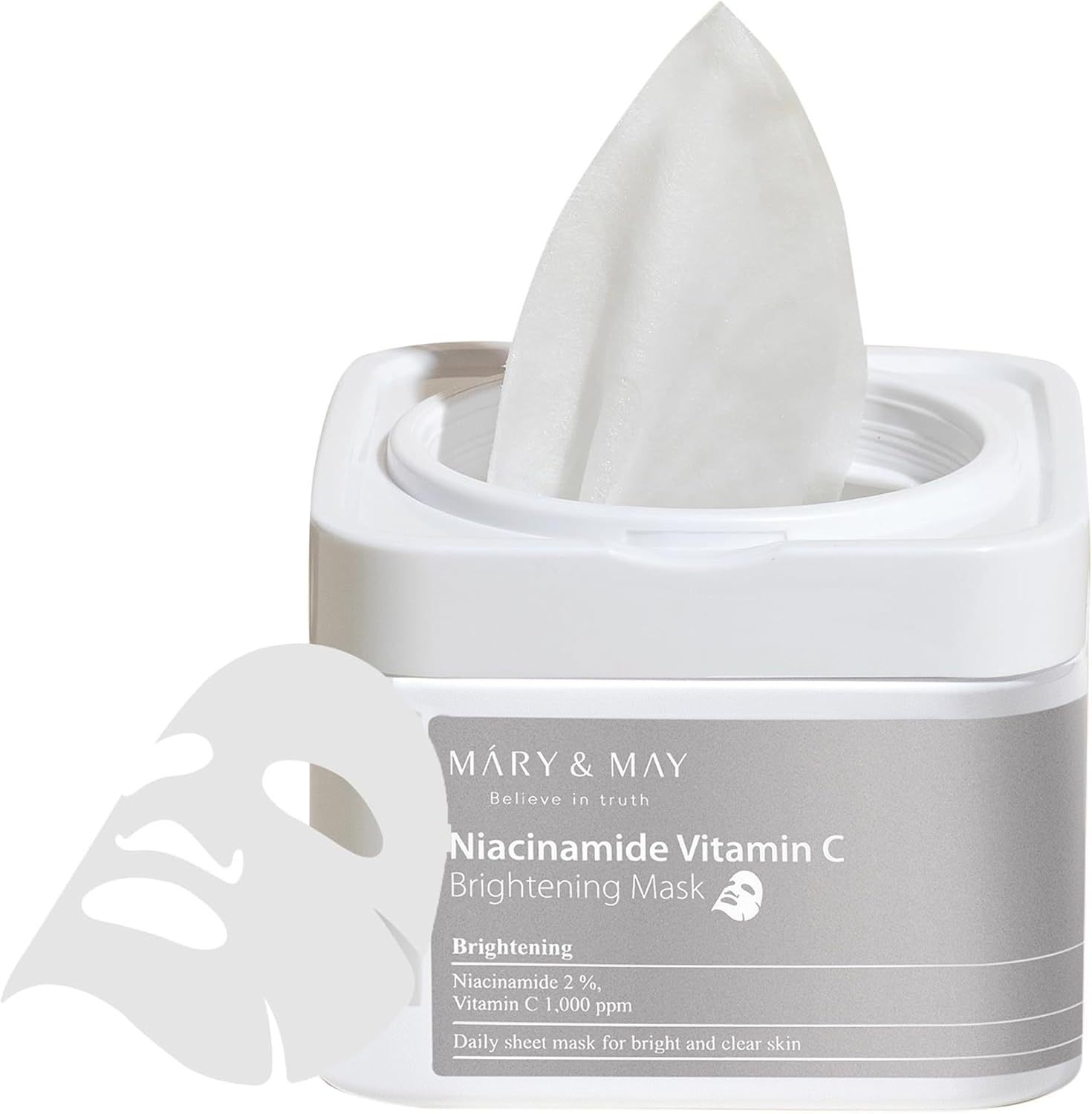 Mary&May Niacinamide Vitamin C Mask 30ea | Quick dispenser type 30 sheet, VitaminC, Korean Facial Mask, marynmay 1 Mary&May Niacinamide Vitamin C Mask 30ea | Quick dispenser type 30 sheet, VitaminC, Korean Facial Mask, marynmay