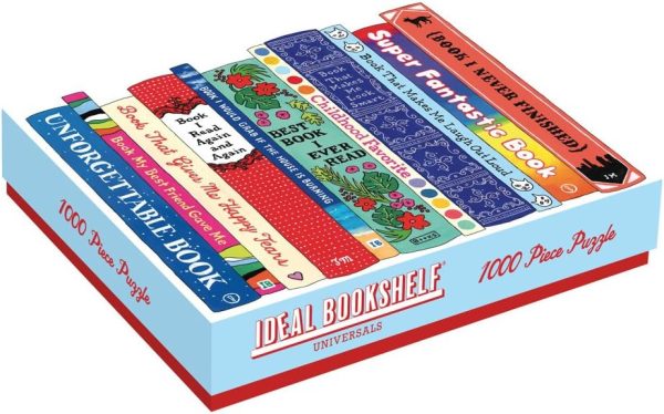 ⁦Galison Ideal Bookshelf 1000 Piece Jigsaw Puzzle for Adults and Families, Illustrated Bookshelf Puzzle with Relatable Book Titles (9780735348806)⁩ - الصورة ⁦8⁩