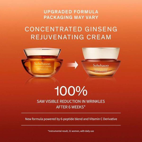 ⁦Sulwhasoo Concentrated Ginseng Renewing Cream - Korean Anti-Aging Skincare, Improves the Look of Wrinkles and Firmness, Ginseng, Peptides, and Squalane, Firming Cream - 1.01 fl. oz.⁩ - الصورة ⁦2⁩