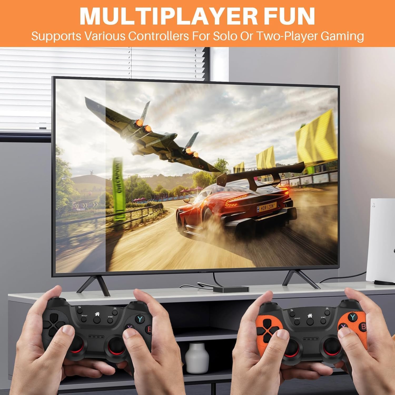 Sumkyle 2025 New Wireless Retro Game Console, 4K Retro Game Stick with 20,000+ Games and 9 Emulators Built-in, Plug and Play TV Video Games, 2.4G Wireless Controller(64G) 7 Sumkyle 2025 New Wireless Retro Game Console, 4K Retro Game Stick with 20,000+ Games and 9 Emulators Built-in, Plug and Play TV Video Games, 2.4G Wireless Controller(64G) - الصورة 7