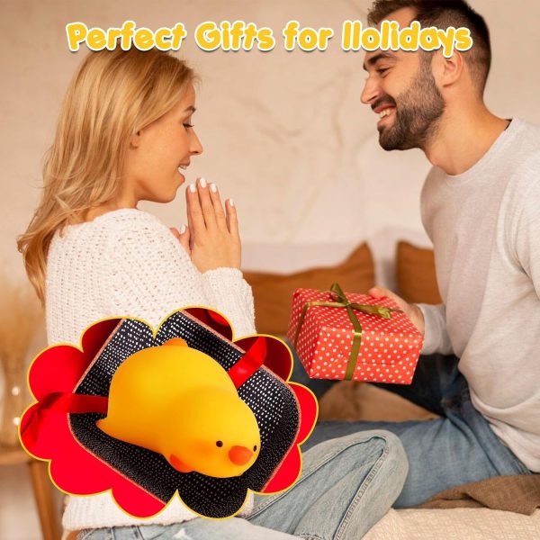 ⁦Duck Squishy Balls for Kids and Adults, Dough Ball, Squishy Toys, Squeeze Sensory Toys, Elastic Sensory Ball Party Favors⁩ - الصورة ⁦6⁩