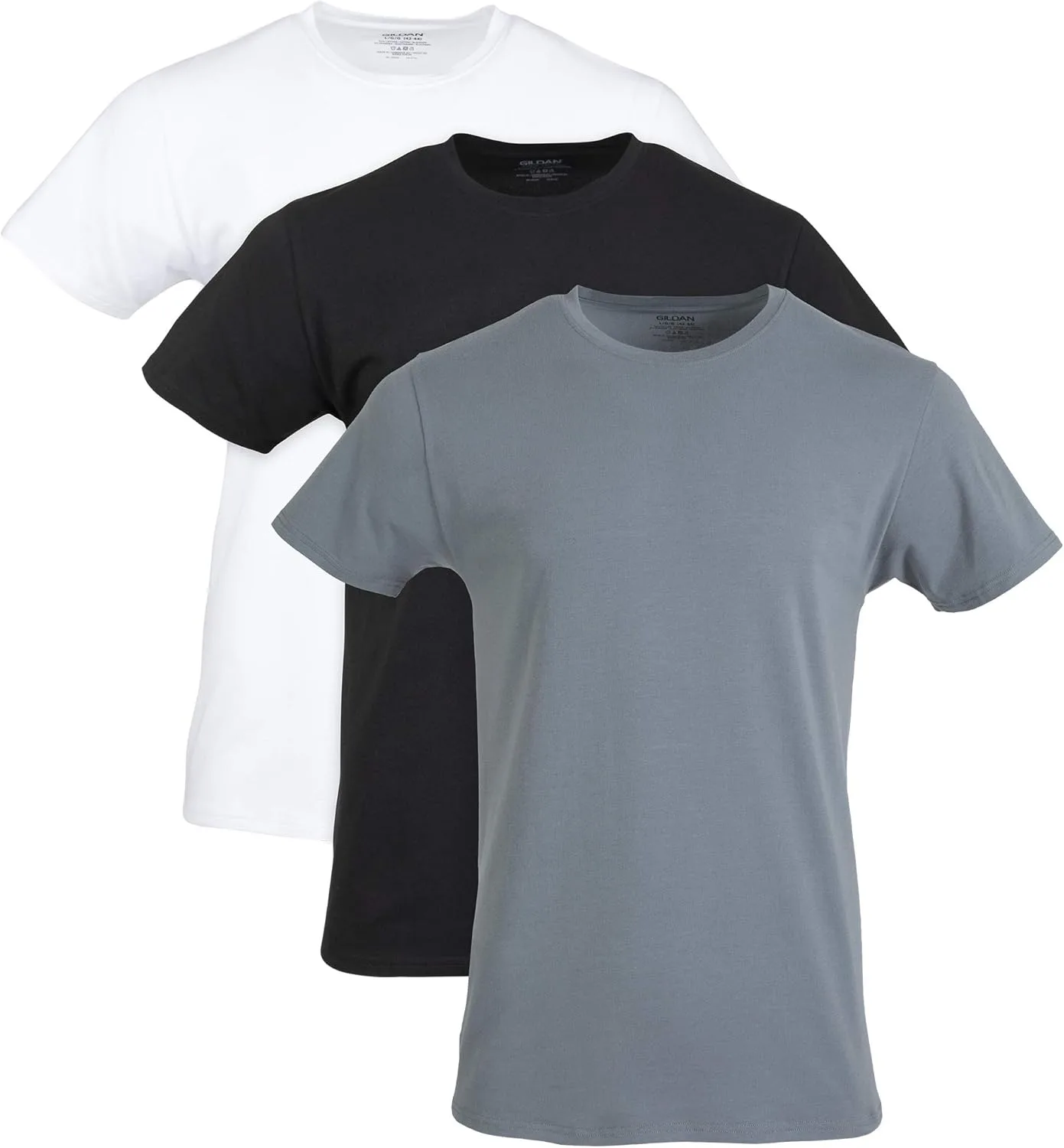 Gildan mens Cotton Stretch Crew T-Shirt Underwear (pack of 3)