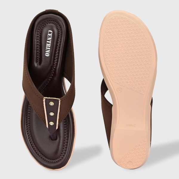 ⁦Centrino Women Leather Sandal⁩ - الصورة ⁦4⁩