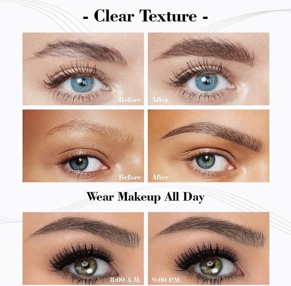 ⁦Azonee Eyebrow Pencil, Eyebrow Microblading Pen, Eye Makeup Eyebrow Pen Micro 4 Point Brow Pen Lift & Snatch Eyebrow Microblading Pen Long-Lasting Waterproof Natural Eyebrow Hair (Dark Brown)⁩ - الصورة ⁦4⁩
