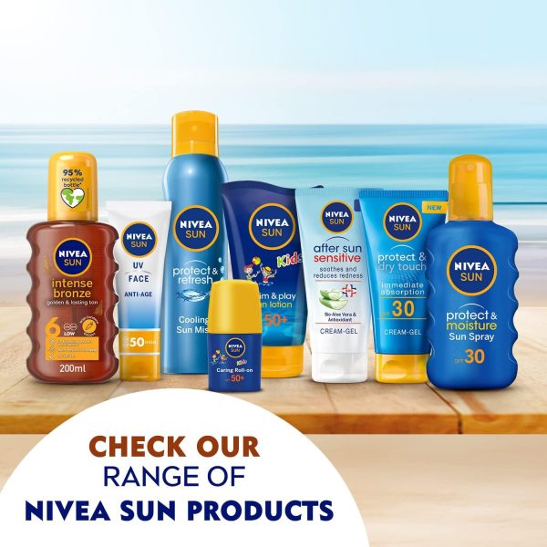 ⁦NIVEA SUN Tanning Lotion, Carotene, Vitamine E, SPF 6, 2 x 200ml⁩ - الصورة ⁦8⁩