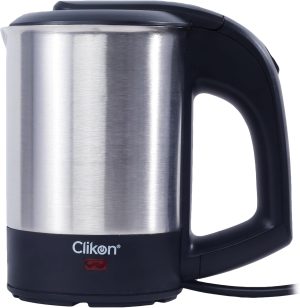 CLIKON STAINLESS STEEL KETTLE- 0.5 LITRE 1500W SMART POWER -OFF TECHNOLOGY ●304 STAINLESS STEEL HEATING PLATE - CK5132