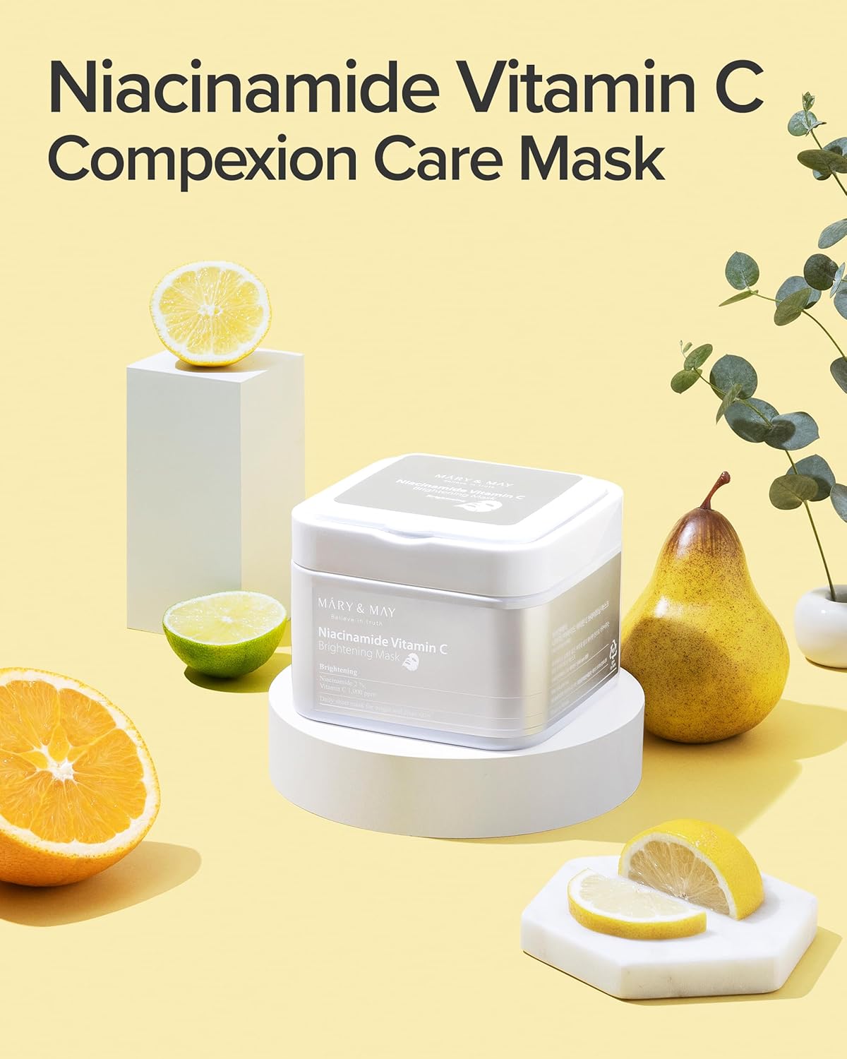 Mary&May Niacinamide Vitamin C Mask 30ea | Quick dispenser type 30 sheet, VitaminC, Korean Facial Mask, marynmay 2 Mary&May Niacinamide Vitamin C Mask 30ea | Quick dispenser type 30 sheet, VitaminC, Korean Facial Mask, marynmay - الصورة 2