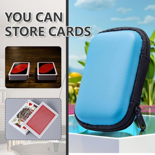 ⁦ALMEKAQUZ Playing Card Box, Robust Card Box, Playing Cards Case, Card Game Box, for Flip Card Game, Extreme Cabo Card Game(Pack of 2, Blue, Red)⁩ - الصورة ⁦7⁩