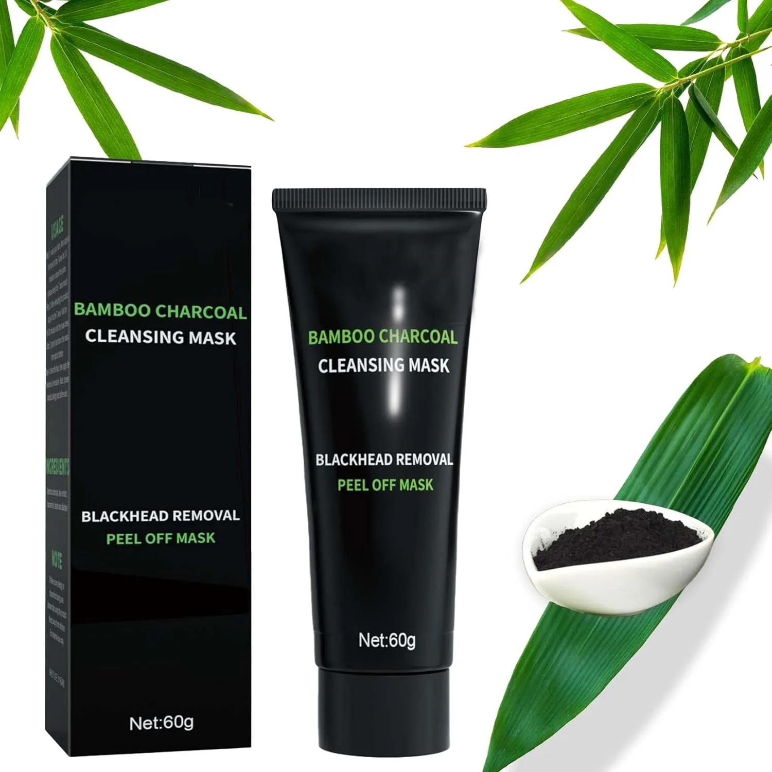 TERRIFI Blackhead Remover Mask, Activated Charcoal Peel-Off Mask for Deep Cleansing and Purifying, Blackhead Removal for Face and Nose, Suitable for All Skin Types