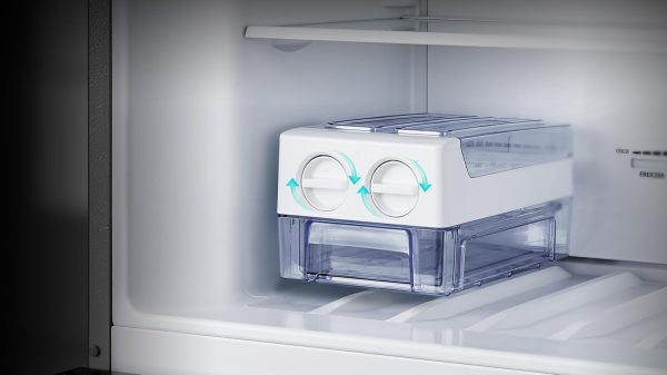 ⁦Hisense 355 Ltr Refrigerator Total No Froast Less Noise Multi Air Flow Metal Cooling Inverter Compressor RT48W2NOI⁩ - الصورة ⁦7⁩