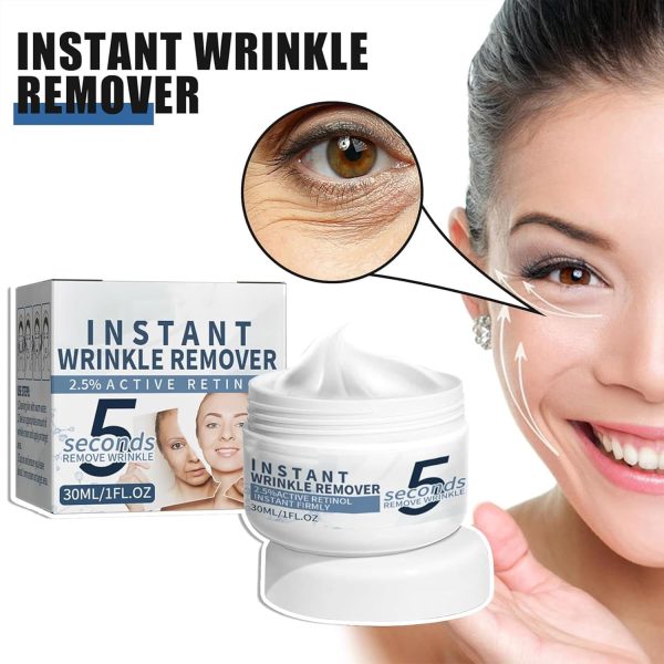 ⁦Anti-Aging Face Cream,5 Seconds Instant Wrinkle Removal Cream,with 2.5% Retinol Anti-Wrinkle Cream Skin Firming Lifting Moisturizing Facial Cream Remove Fine Line Skin Care⁩ - الصورة ⁦6⁩