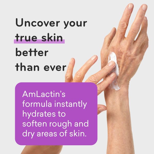 ⁦AmLactin Ultra Smoothing Intensely Hydrating Cream, Moisturizing Cream and Hand Moisturizer for Dry Skin - 4.9 Oz Tube (packaging may vary), (781715441)⁩ - الصورة ⁦4⁩