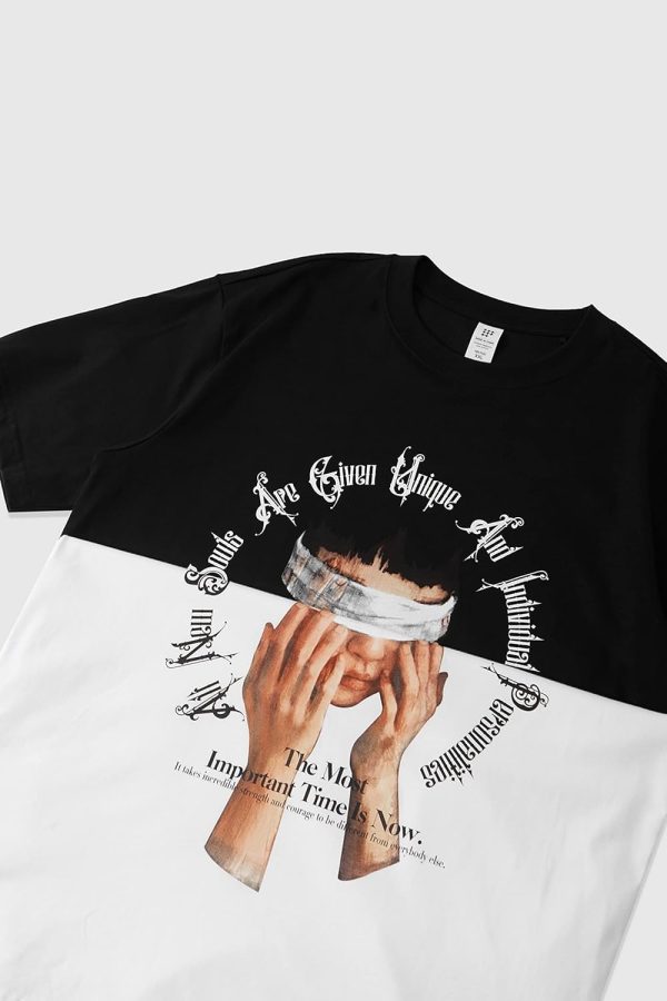⁦Nayaboo Graphic Tees Men, Vintage Y2K Printed T-Shirt, Summer Unisex Crew Neck Cotton Tops, Casual Shirt for Men, Women⁩ - الصورة ⁦3⁩
