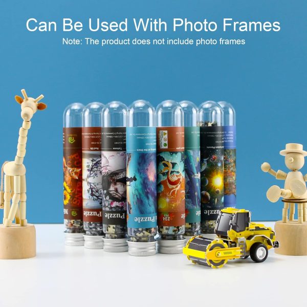 ⁦Mini Jigsaw Puzzles for Adults 234 Pieces (8 Packs) Small Jigsaw Puzzle Test Tube Puzzle Challenging Micro Puzzle Difficult Tiny Puzzle Home Decor Entertainment 6x4in⁩ - الصورة ⁦7⁩