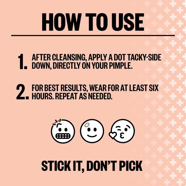 ⁦PEACE OUT Skincare Acne Dots, Hydrocolloid Pimple Patches Help Clear Blemishes Overnight, Award Winning Fast Acting Anti-Acne Solution (10 dots)⁩ - الصورة ⁦6⁩