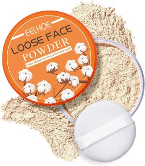 Translucent Setting Powder - Long Lasting Oil Control Loose Face Powder for Even Skin Tone, Lightweight Finishing and Waterproof Foundation - Makes Skin Downy