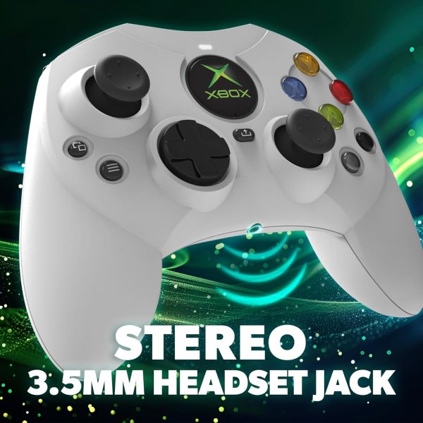 ⁦Hyperkin DuchesS Wired Controller - White - Officially licensed S Controller replica for use with Xbox Series X|S, Xbox One, Windows 10|11, PC, Video Game Controller with Hall Effect Sticks, 3.5MM,⁩ - الصورة ⁦7⁩