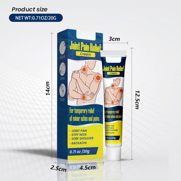 ⁦NOVOLAN Joint Pain Relief Cream, 20g - Soothing Ointment for Joint Care, Alleviates Discomfort in Knees, Waist, Shoulders, and Neck, Great for Sore Muscles and Aching Joints, Effective Massage Cream⁩ - الصورة ⁦3⁩