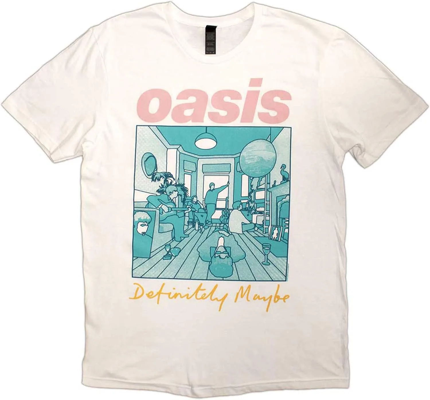 Rock Off officially licensed products Oasis Definitely Maybe Illustration Colour T Shirt