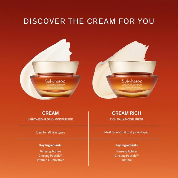 ⁦Sulwhasoo Concentrated Ginseng Renewing Cream - Korean Anti-Aging Skincare, Improves the Look of Wrinkles and Firmness, Ginseng, Peptides, and Squalane, Firming Cream - 1.01 fl. oz.⁩ - الصورة ⁦7⁩