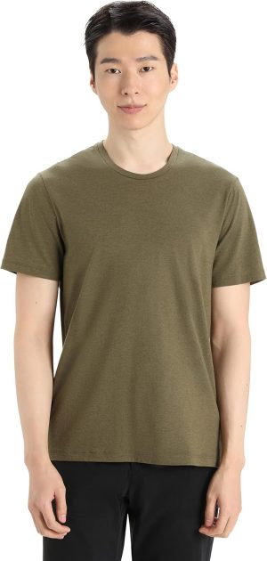 Icebreaker Merino mens Central Classic Short Sleeve Wool T-shirt - Basic Casual Shirt T-Shirt
