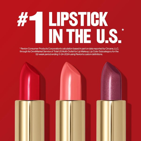 ⁦Revlon Super Lustrous Lipstick with Vitamin E and Avocado Oil, Cream Lipstick in Burgundy, 477 Black Cherry, 0.15 oz⁩ - الصورة ⁦4⁩