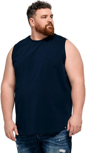 STRONGSIZE Big and Tall Men’s Muscle Tank Tops – Sleeveless Muscle Shirts for Men – Longer Length, Premium Stretch Cotton