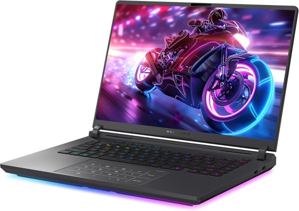 ⁦ASUS ROG Strix G16 Gaming Laptop, Intel Ultra 9-275HX, 64 GB DDR5 RAM, 2 TB PCIe SSD, 16" 2.5K (2560x1600) Display, Nvidia G-Force RTX 5080, RGB Backlit Chiclet Keyboard, W11 Pro, Eclipse Gray⁩ - الصورة ⁦7⁩