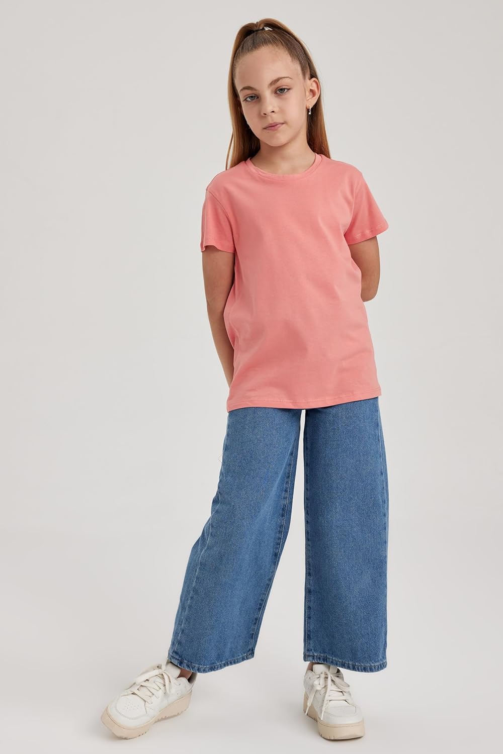 DeFacto Girl's B0672a8 T-Shirt 3 DeFacto Girl's B0672a8 T-Shirt - الصورة 3