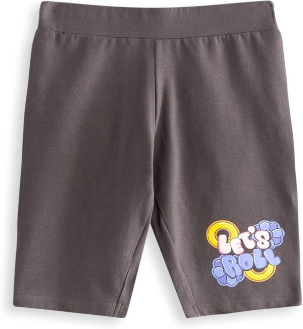 ⁦Sonic The Hedgehog Girls Pink T-Shirt and Shorts Set | Cute 'Let’s Roll' Sonic & Amy Rose Graphic Tee Short-Sleeve⁩ - الصورة ⁦5⁩