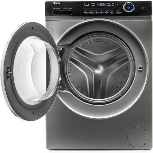 ⁦Haier Front Load Washer and Dryer with Wi-Fi, 14 Programs, 12/8 kg Capacity, Space Black⁩ - الصورة ⁦2⁩