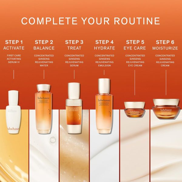 ⁦Sulwhasoo Concentrated Ginseng Renewing Cream - Korean Anti-Aging Skincare, Improves the Look of Wrinkles and Firmness, Ginseng, Peptides, and Squalane, Firming Cream - 1.01 fl. oz.⁩ - الصورة ⁦9⁩